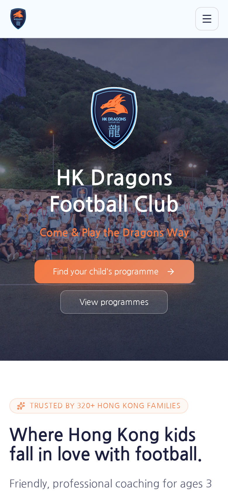 HK Dragons - Youth football, Hong Kong
